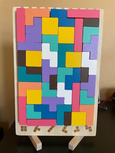 Freundliches Holz-Stapelpuzzle – Montessori-Spielzeug photo review