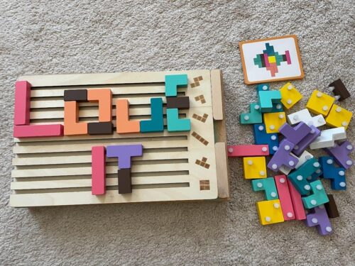 Freundliches Holz-Stapelpuzzle – Montessori-Spielzeug photo review